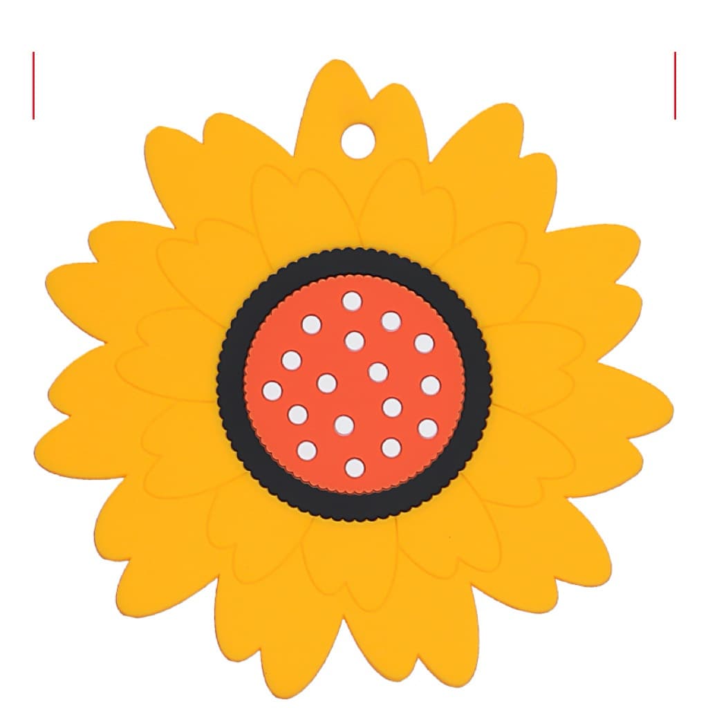 Silicone Sunflower Coasters, Decorative Heat-Resistant Table Mats shade 1335b01