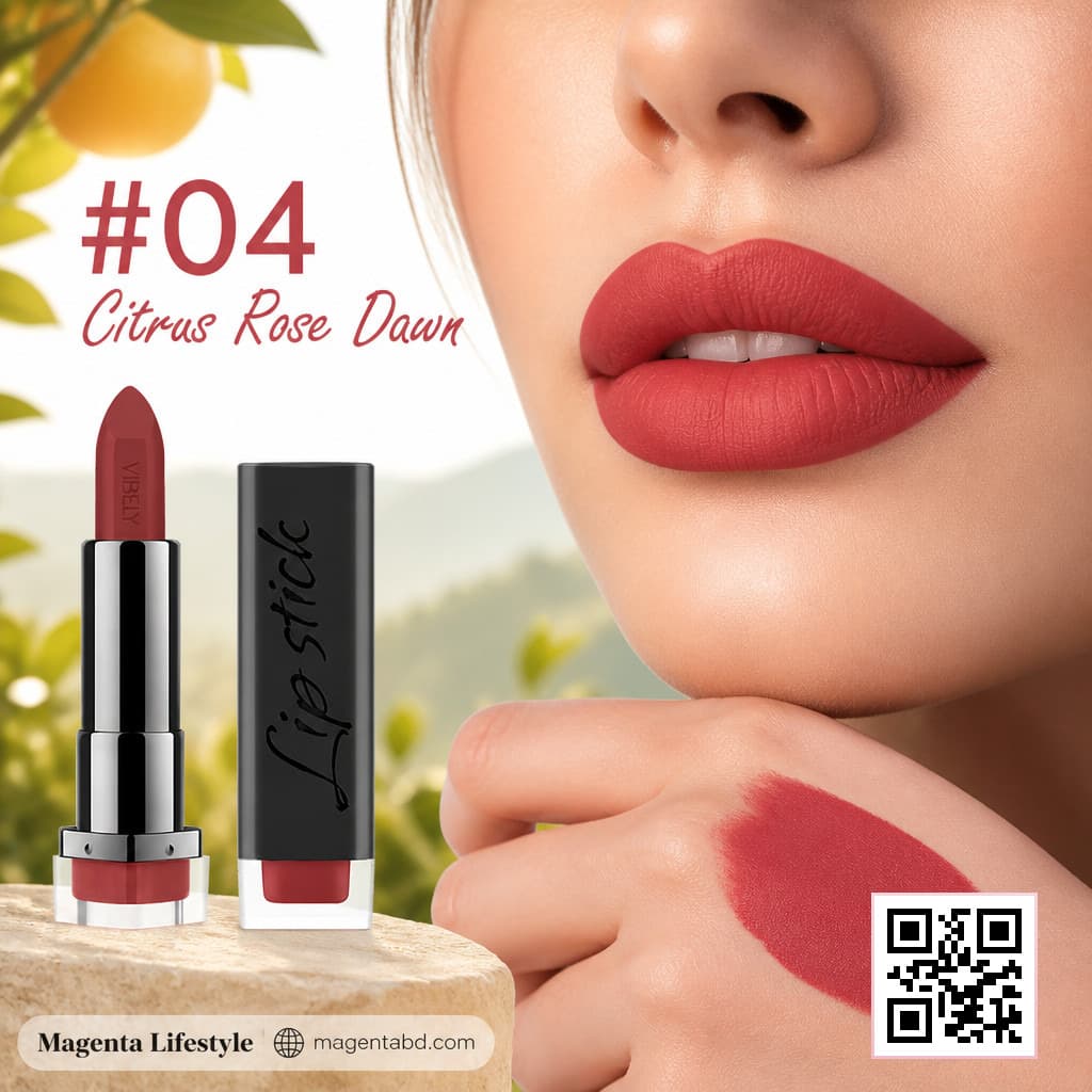 Vibly Vibrant Outstand Matte Lipstick shade 1362c04