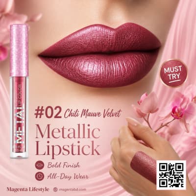 Missyoung Metallic Liquid Lipstick shade 1121c02
