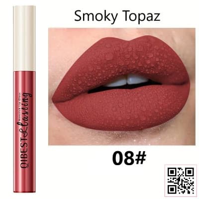 Qibest Liquid Matte Lipstick shade 1214c08