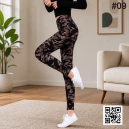 Women's High-Waisted Stretchable Leggings shade 1259c09