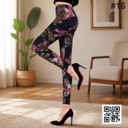 Women's High-Waisted Stretchable Leggings shade 1259c16