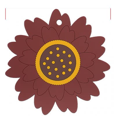 Silicone Sunflower Coasters, Decorative Heat-Resistant Table Mats shade 1335b02