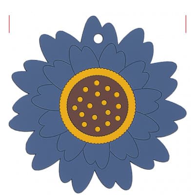 Silicone Sunflower Coasters, Decorative Heat-Resistant Table Mats shade 1335b04