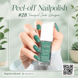 Kudan Peel-off Glossy Nailpolish shade 1365c28