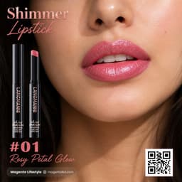 Langmanni Lasting Shine Shimmer Lipstick shade 1407c01