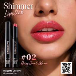 Langmanni Lasting Shine Shimmer Lipstick shade 1407c02