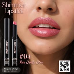 Langmanni Lasting Shine Shimmer Lipstick shade 1407c04