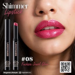 Langmanni Lasting Shine Shimmer Lipstick shade 1407c08