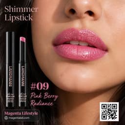 Langmanni Lasting Shine Shimmer Lipstick shade 1407c09