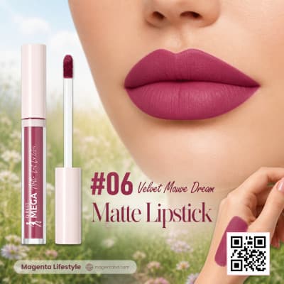 Qibest Mega Liquid Matte Lipstick shade 1426c06