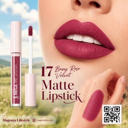 Qibest Mega Liquid Matte Lipstick shade 1426c17