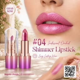 Biolishi Starlight Diamond Shimmer Lipstick shade 1442c04