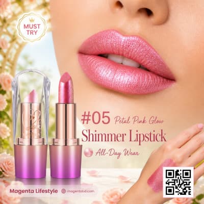 Biolishi Starlight Diamond Shimmer Lipstick shade 1442c05