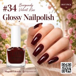 Lilycute Glossy Nailpolish shade 1443c34