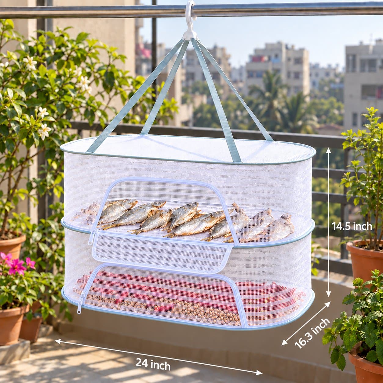 Hanging Food Drying Net shade 1472d01
