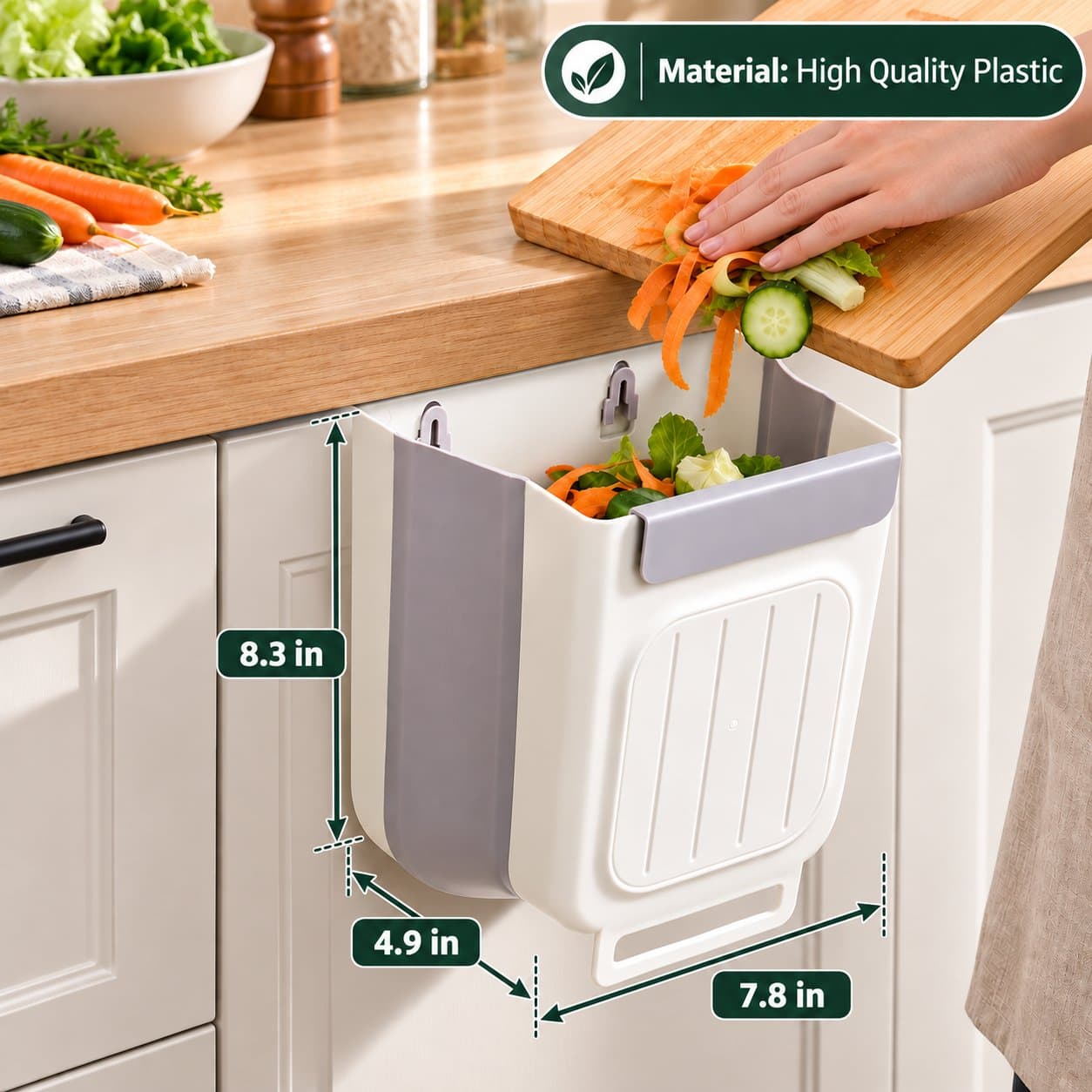 Hanging Kitchen Waste Bin shade 1474d01