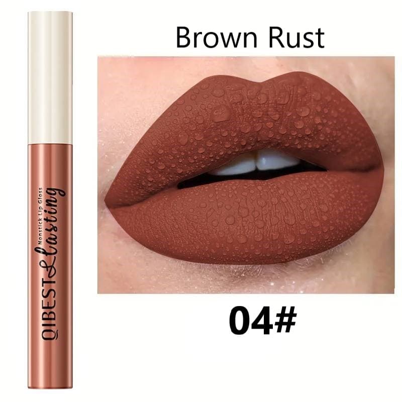 Qibest Liquid Matte Lipstick shade 1214c04