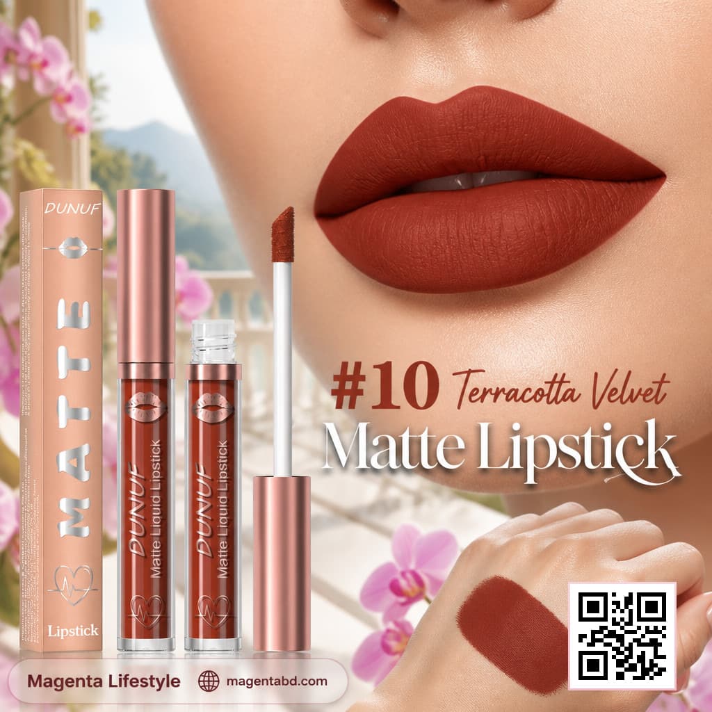 Dunuf Liquid Matte Lipstick shade 1396c10