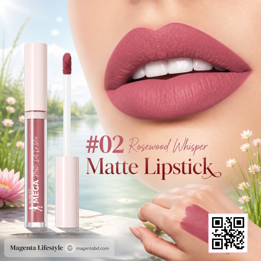 Qibest Mega Liquid Matte Lipstick shade 1426c02